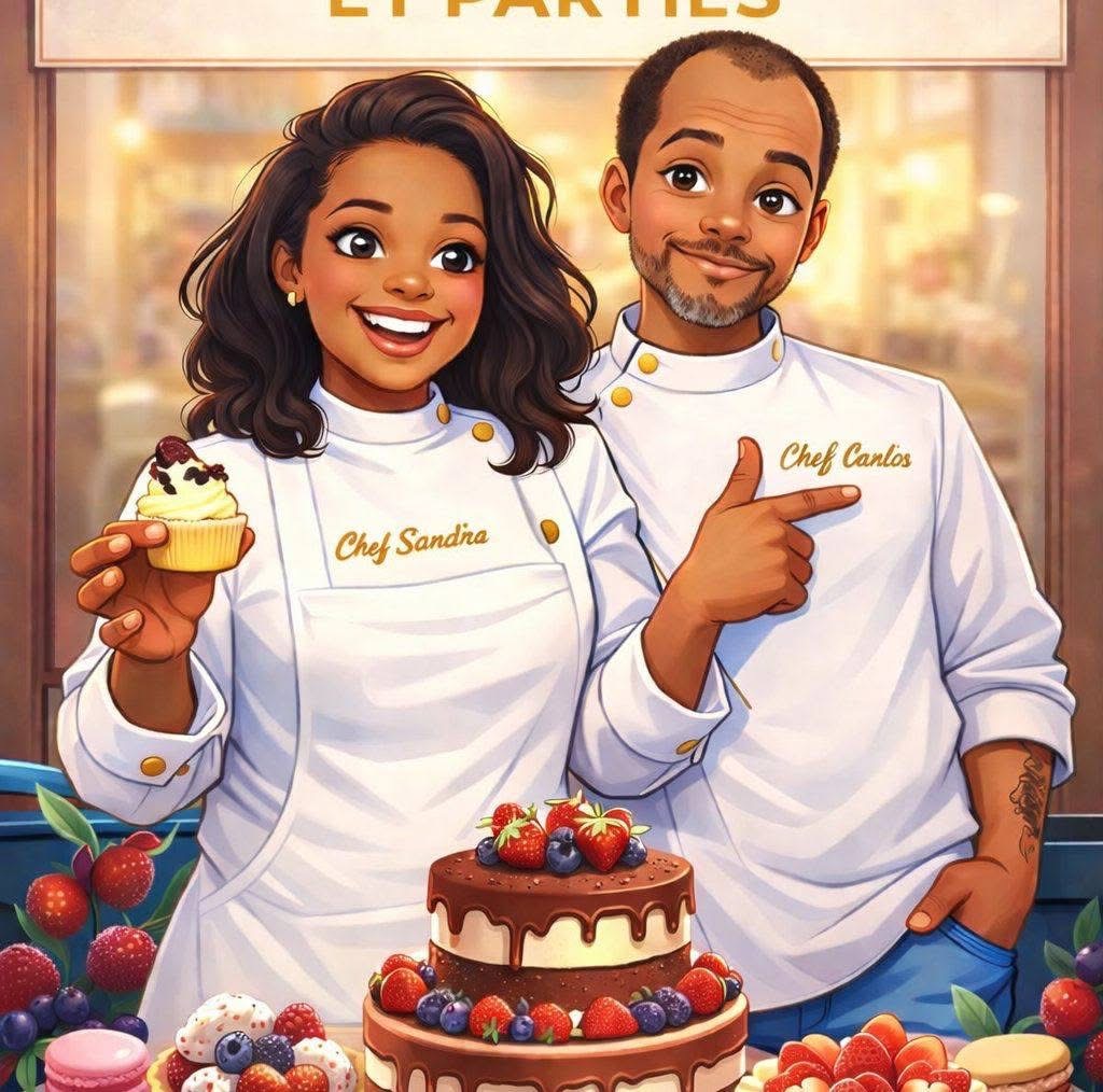 Sandra Semedo et Carlos Fortes, fondateurs de Stancia Cake's & Parties